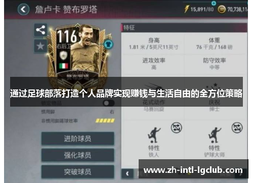 通过足球部落打造个人品牌实现赚钱与生活自由的全方位策略